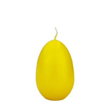 Vela de huevo de Pascua LEONITA, amarillo, 9cm, 6cm, 16h - Made in Germany