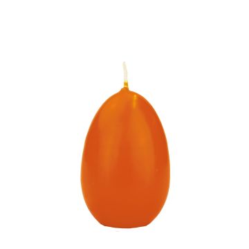 Vela de huevo de Pascua LEONITA, naranja, 9cm, 6cm, 16h - Made in Germany