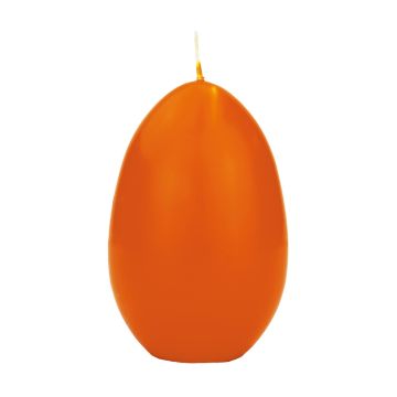 Vela de huevo de Pascua LEONITA, naranja, 12cm, 8cm, 40h - Made in Germany