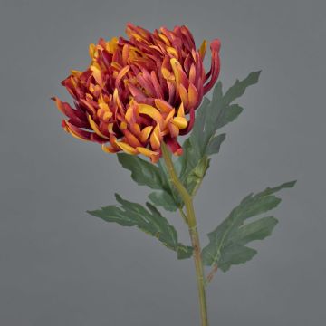 Flor decorativa de crisantemo LINGYUN, rojo anaranjado, 65 cm, Ø 16 cm Flor decorativa de crisantemo LINGYUN, rojo anaranjado, 65 cm, Ø 16 cm