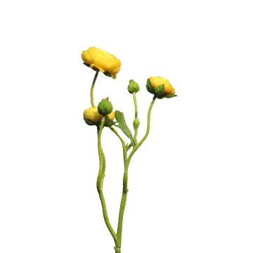 Rama decorativa de ranúnculos JIXIANG, amarilla, 50cm Rama decorativa de ranúnculos JIXIANG, amarilla, 50cm