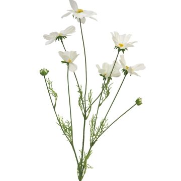 Rama de flores decorativas para cesta de adornos BAILING, color crema, 90 cm Rama de flores decorativas para cesta de adornos BAILING, color crema, 90 cm