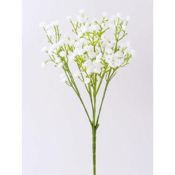 Ramo de gypsophila textil CECILIA, varilla blanca, 30cm, Ø1cm Ramo de gypsophila textil CECILIA, varilla blanca, 30cm, Ø1cm