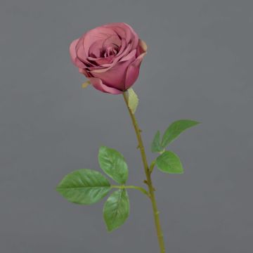 Rosa artificial RUYUN, malva, 45 cm, Ø 8 cm Rosa artificial RUYUN, malva, 45 cm, Ø 8 cm
