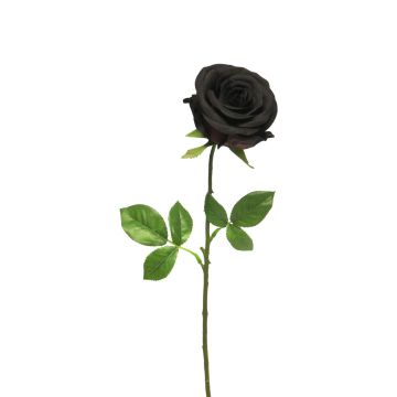 Rosa artificial RUYUN, negra, 45 cm, Ø 8 cm Rosa artificial RUYUN, negra, 45 cm, Ø 8 cm