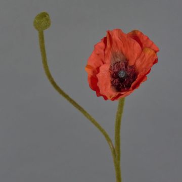 Flor decorativa de amapola YILAN, roja, 60 cm, Ø 12 cm Flor decorativa de amapola YILAN, roja, 60 cm, Ø 12 cm