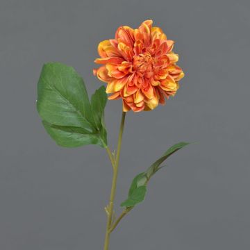 Flor artificial de dalia WANRU, naranja, 50 cm, Ø 9 cm Flor artificial de dalia WANRU, naranja, 50 cm, Ø 9 cm