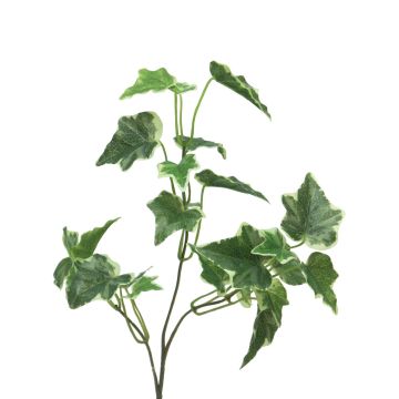 Rama de hiedra artificial LANSHUO, verde y blanco, 55 cm