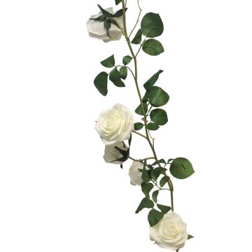 Guirnalda de flores decorativas «Rose KAILIN», color crema, 145 cm Guirnalda de flores decorativas «Rose KAILIN», color crema, 145 cm