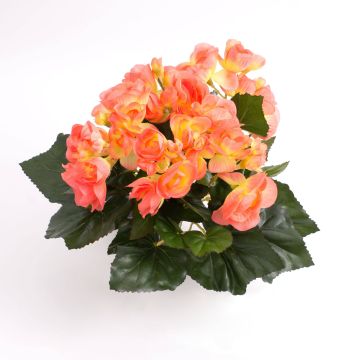 Begonia sintética IVANA con palo, salmón, 20cm, Ø3-5cm