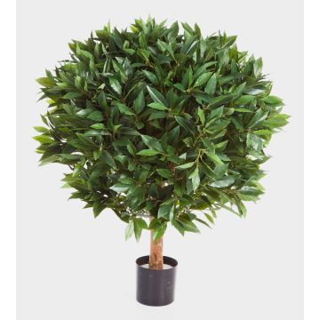 Bola artificial de laurel cerezo TIBERIUS, tronco natural, frutas, 80cm, Ø60cm