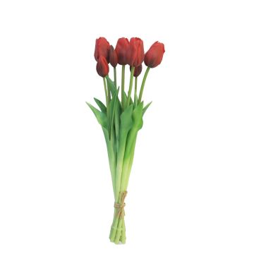 Ramo de tulipanes de tela LONA, rojo y negro, 45 cm, Ø 15 cm Ramo de tulipanes de tela LONA, rojo y negro, 45 cm, Ø 15 cm