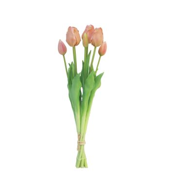 Ramo de tulipanes de tela LONA, melocotón, 45 cm, Ø 15 cm Ramo de tulipanes de tela LONA, melocotón, 45 cm, Ø 15 cm