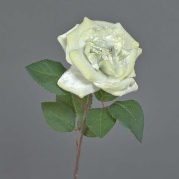 Rosa textil YUFAN, color crema, 45 cm, Ø 13 cm Rosa textil YUFAN, color crema, 45 cm, Ø 13 cm