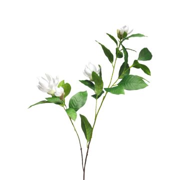 Rama de magnolia artificial HUANER, blanca, 130 cm