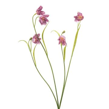 Rama artificial de flor de tablero de ajedrez PITARA, rosa y blanco, 50 cm