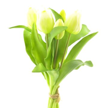 Ramo de tulipanes de tela LONA, blanco, 30 cm Ramo de tulipanes de tela LONA, blanco, 30 cm
