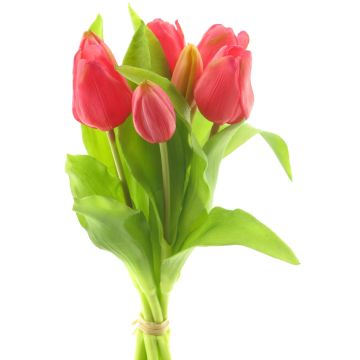 Ramo de tulipanes de tela LONA, rosa fuerte, 30 cm Ramo de tulipanes de tela LONA, rosa fuerte, 30 cm