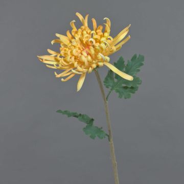 Flor artificial de crisantemo YASULI, amarillo-naranja, 70 cm, Ø 18 cm Flor artificial de crisantemo YASULI, amarillo-naranja, 70 cm, Ø 18 cm