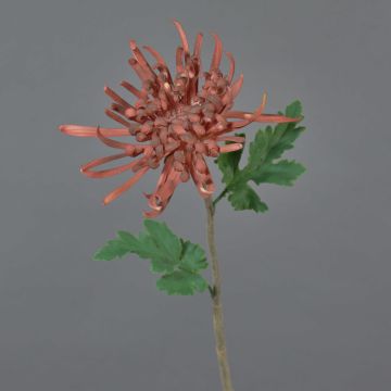 Flor artificial de crisantemo YASULI, rojo-marrón, 70 cm, Ø 18 cm Flor artificial de crisantemo YASULI, rojo-marrón, 70 cm, Ø 18 cm