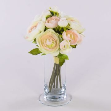 Ramo de ranúnculos artificiales TONIE, blanco-rosa, 20 cm, Ø 20 cm Ramo de ranúnculos artificiales TONIE, blanco-rosa, 20 cm, Ø 20 cm