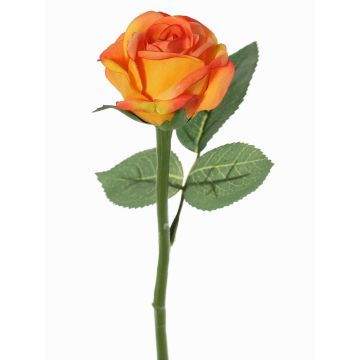 Flor artificial rosa GABI, naranja, 30cm, Ø6cm Flor artificial rosa GABI, naranja, 30cm, Ø6cm