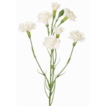 Rama decorativa de clavel PIARA, blanca, 60 cm, Ø 3-5 cm Rama decorativa de clavel PIARA, blanca, 60 cm, Ø 3-5 cm