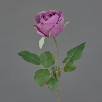 Flor artificial decorativa rosa POPI, violeta y verde, 55 cm, Ø 7 cm Flor artificial decorativa rosa POPI, violeta y verde, 55 cm, Ø 7 cm