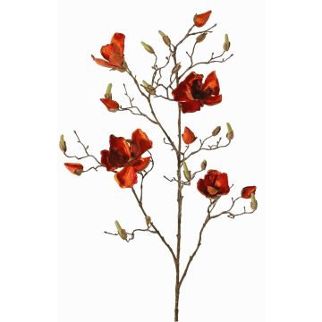 Rama de magnolia textil JACKA, naranja oscuro, 105cm