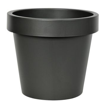 Macetero de plástico VOTHY, negro mate, 18 cm, Ø 20 cm Macetero de plástico VOTHY, negro mate, 18 cm, Ø 20 cm