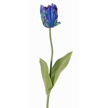 Flor textil «Tulipán loro» UAKARI, azul-verde-morado, 65 cm, Ø 6 cm Flor textil «Tulipán loro» UAKARI, azul-verde-morado, 65 cm, Ø 6 cm