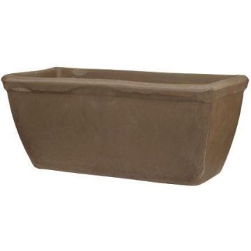 Jardinera MUKIL de terracota, marrón, 51 x 19 x 19 cm Jardinera MUKIL de terracota, marrón, 51 x 19 x 19 cm