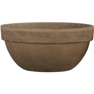 Cuenco para flores de terracota RIVANOA, marrón, 16,5 cm, Ø 34,3 cm Cuenco para flores de terracota RIVANOA, marrón, 16,5 cm, Ø 34,3 cm