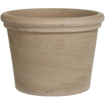 Maceta de terracota NORETH, veteada, marrón, 24,5 cm, Ø 32 cm Maceta de terracota NORETH, veteada, marrón, 24,5 cm, Ø 32 cm