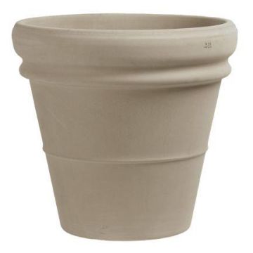 Macetero de terracota BRYNEX con doble borde, beige, 42cm, Ø45cm Macetero de terracota BRYNEX con doble borde, beige, 42cm, Ø45cm