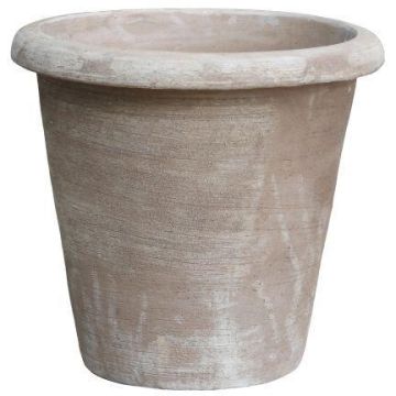 Maceta de terracota ELVORN, hecha a mano, patinada, marrón, 55 cm, Ø58 cm Maceta de terracota ELVORN, hecha a mano, patinada, marrón, 55 cm, Ø58 cm