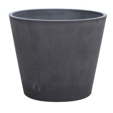 Maceta SUAVIA de hormigón con madera, antracita, 49 cm, Ø 60 cm Maceta SUAVIA de hormigón con madera, antracita, 49 cm, Ø 60 cm