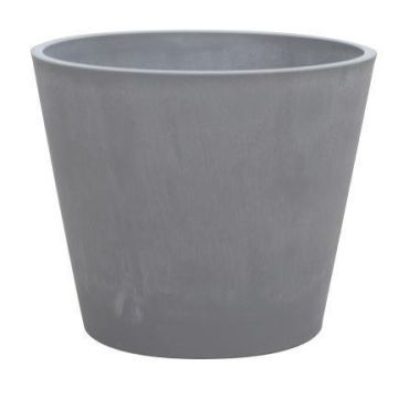 Maceta SUAVIA de hormigón con madera, gris, 49 cm, Ø 60 cm Maceta SUAVIA de hormigón con madera, gris, 49 cm, Ø 60 cm