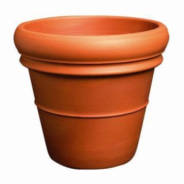 Macetero de terracota LUTHEN con doble borde, 45cm, Ø52cm Macetero de terracota LUTHEN con doble borde, 45cm, Ø52cm
