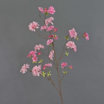 Rama sintética de cerezo ornamental japonés KENZUKE, floración, rosa, 85cm