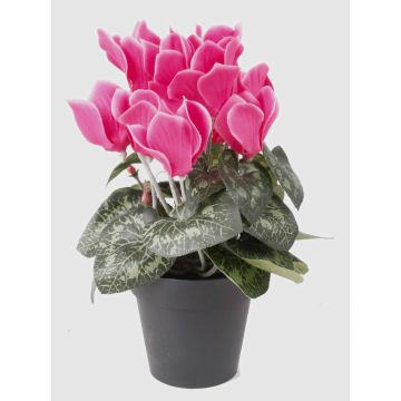 Flor artificial de ciclamen HEIDI en maceta decorativa, rosa chillón, 25 cm, Ø 5-8 cm Flor artificial de ciclamen HEIDI en maceta decorativa, rosa chillón, 25 cm, Ø 5-8 cm