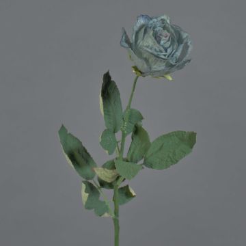 Rosa artificial FREIDA, Colección Eco, gris-azul claro, 65 cm, Ø 7 cm Rosa artificial FREIDA, Colección Eco, gris-azul claro, 65 cm, Ø 7 cm