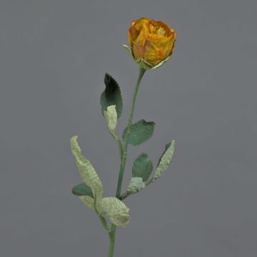Rosa artificial FREIDA, Colección Eco, naranja-amarillo, 60 cm, Ø 4 cm Rosa artificial FREIDA, Colección Eco, naranja-amarillo, 60 cm, Ø 4 cm