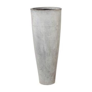 Jardinera redonda NARUKO, 3 unidades, fibra de vidrio, gris, 25x60cm, 33x80cm, 41x100cm Jardinera redonda NARUKO, 3 unidades, fibra de vidrio, gris, 25x60cm, 33x80cm, 41x100cm