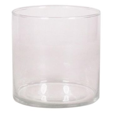 Vaso cilíndrico de cristal para velas SANYA OCEAN, transparente, 12 cm, Ø 12 cm Vaso cilíndrico de cristal para velas SANYA OCEAN, transparente, 12 cm, Ø 12 cm