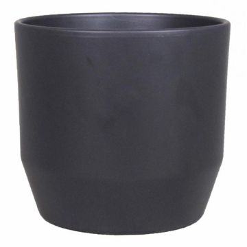 Maceta de cerámica LENAS, antracita-mate, 16cm, Ø17,5cm Maceta de cerámica LENAS, antracita-mate, 16cm, Ø17,5cm