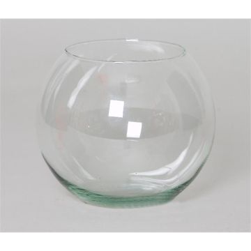 Jarrón bola para velas TOBI OCEAN de cristal, transparente, 13cm, Ø15cm Jarrón bola para velas TOBI OCEAN de cristal, transparente, 13cm, Ø15cm