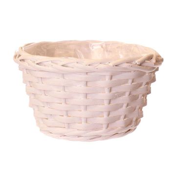 Jardinera NAZARIO, blanca, 11cm, Ø19cm Jardinera NAZARIO, blanca, 11cm, Ø19cm