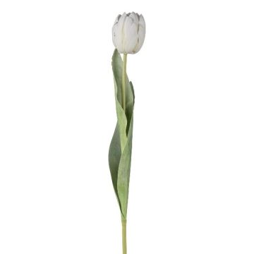 Flor artificial de tulipán GUSNAV, blanca, 50cm, Ø5cm