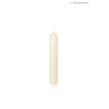 Vela de altar NADEGE de 100 % ceresina, marfil, 25cm, Ø2,5cm, 14h - Fabricada en Alemania